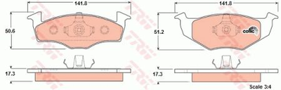 Тормозные колодки TRW TRW GDB1274