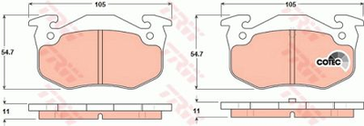 Тормозные колодки TRW TRW GDB1305