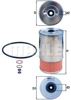 Масляный фильтр Knecht OX38D