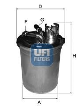 Топливный фильтр UFI 24.451.00