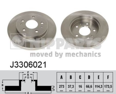 Тормозной диск Nipparts J3306021