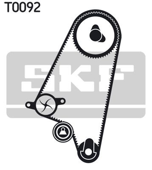 Водяной насос + комплект зубчатого ремня SKF VKMC 90001