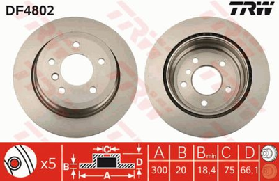 Тормозные диски TRW TRW DF4802