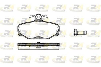 Колодки дискові гальмові, к-кт. RoadHouse 2205.00