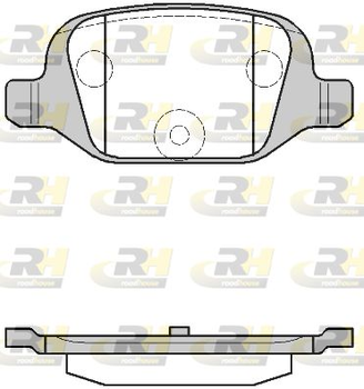 Колодки дискові гальмові, к-кт. RoadHouse 2727.00