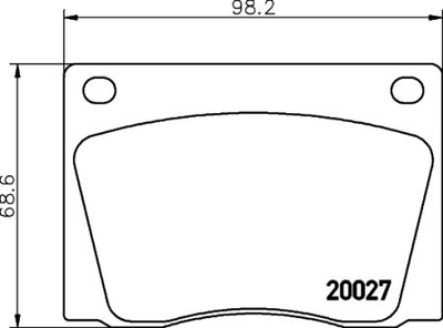 Колодки гальмові дискові Textar 2002701