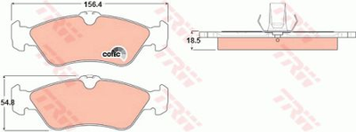 Тормозные колодки TRW TRW GDB1263