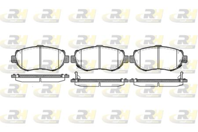 Колодки дискові гальмові, к-кт. RoadHouse 2456.02