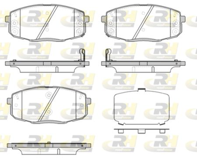 Колодки тормозные дисковые, к-кт. RoadHouse 21038.12