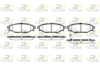 Колодки дискові гальмові, к-кт. RoadHouse 21136.01