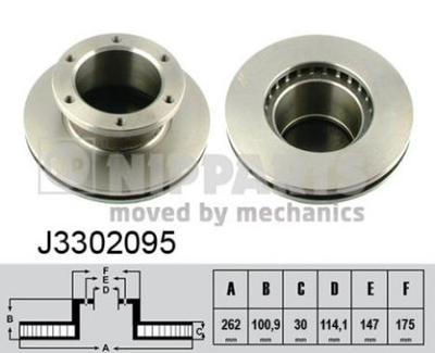 Тормозной диск Nipparts J3302095