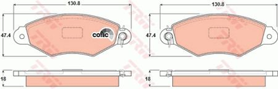 Тормозные колодки TRW TRW GDB1321