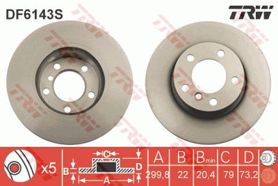 Тормозные диски TRW TRW DF6143S