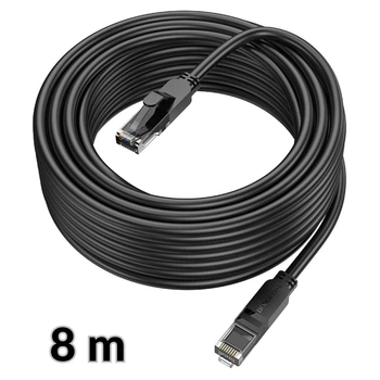 Патч корд сетевой кабель LAN RJ45 Borofone High Speed Six types gigabit ethernet cable (8m, 1Gbps, САТ 6)