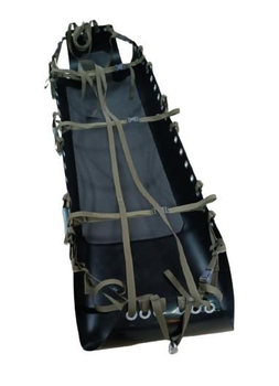 Тактические мобилизационные пластиковые носилки волокуши ЛЕЛЕКА-3, производитель Mypufik, 2х90х240см, чорный.
