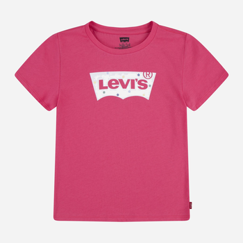Koszulka młodzieżowa dla dziewczynki Levis 4EK418-AGW 158 cm (14A) Różowa (3666643070588)