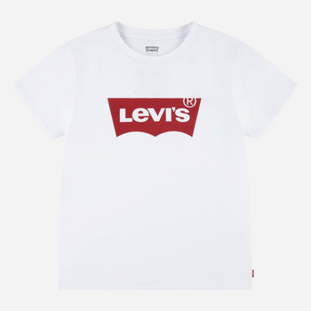 Дитяча футболка для дівчинки Levis 3EK825-W5J 128 см (8A) Червоний/Білий (3666643067762)