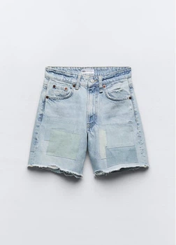 Шорти жіночі Zara 34 Блакитний (ZLK-9794-001-Blue)