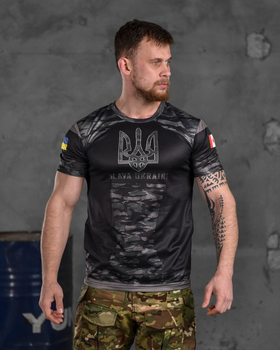 Тактична футболка потоотводящая slava ukraini XL