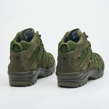 Берці демісезонні тактичні черевики PAV 507 олива хакі шкіряні з мембраною Winterfrost 46