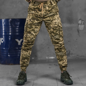 Мужские штаны "KS Military" Rip-Stop с манжетами на резинках пиксель размер L