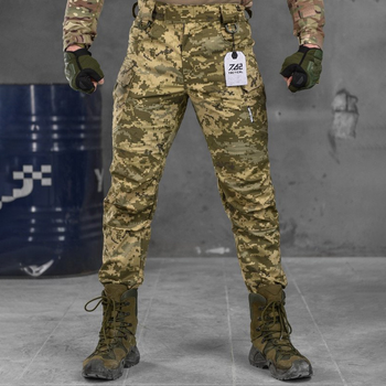 Мужские штаны "7.62 tactical" стрейч рип-стоп с кольцами для карабинов пиксель размер 3XL
