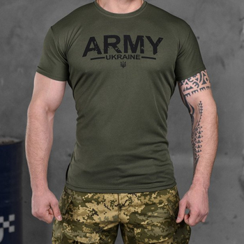 Чоловіча потовідвідна футболка Army Coolmax олива розмір XL