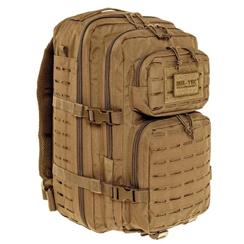 Рюкзак 36л Mil-Tec "Assault Pack" с креплением Molle Pals Laser Cut койот размер 51х29х28 см