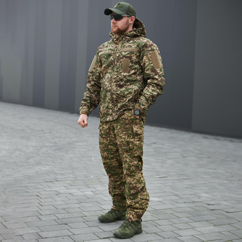 Демисезонная мужская Куртка "AK Military" SoftShell варан размер 3XL