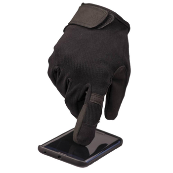 Сенсорные перчатки MIL-TEC с накладкой Eva черные размер XL
