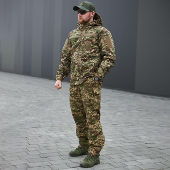 Демісезонна чоловіча Куртка "AK Military" SoftShell варан розмір 5XL