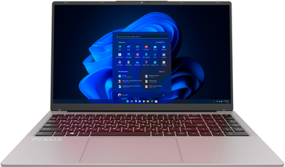 Ноутбук Pixus Link Grey / Intel Processor N100 / RAM 16 ГБ / SSD 256 ГБ / Windows 11 Pro