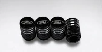 Колпачки на ниппель черные с логотипом Ford принт , 4шт