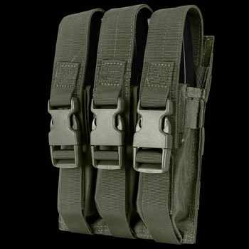Підсумок для магазинів пістолет-кулемету потрійний молле Condor MP5 Mag Pouch MA37 Ranger Green