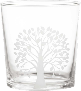 Zestaw szklanek z grubym dnem La Porcellana Bianca Babila Drzewo 350 ml Przezroczysty 6 szt (P401000007)