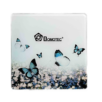Вага електронна підлогова Domotec MS-2019 180 кг скло butterflies