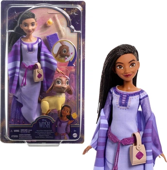 Лялька Mattel Disney Wish Asha of Rosas Posable Аша, Зірка, Валентино (HPX25)