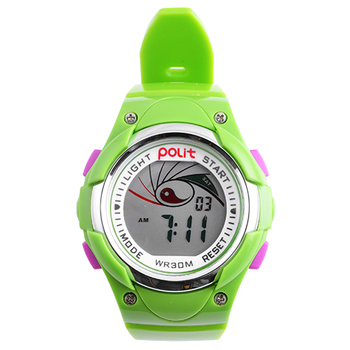 Часы наручные детские Polit 695S water resist white/green