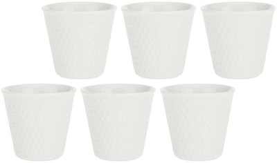 Набір чашок La Porcellana Bianca Aperegina 75 мл білий 6 шт (P004000015)