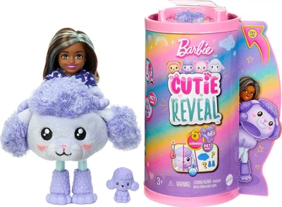Кукла Barbie Chelsea (Series 2) Cutie Reveal Small - Маленкая Барби с собачкой в плюшевом костюме пуделя (HKR20) - Игровой набор Mattel