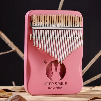 Калимба Hluru Huashu KHR21 Bunny Pink (21 язичков, красное дерево)
