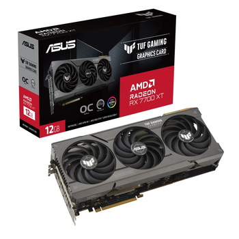 Видеокарта AMD Radeon RX 7700 XT 12GB GDDR6 TUF Gaming OC Asus (TUF-RX7700XT-O12G-GAMING)