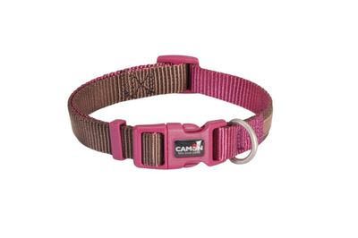 Нашийник для собак Camon Bicolor Коричнево-фіолетовий 25 мм 48-66 см (8019808203911)