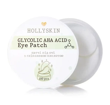 Тканевые патчи под глаза с гликолевой кислотой HOLLYSKIN Glycolic AHA Acid Eye Patch 100 шт