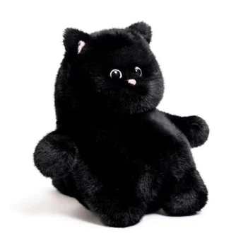 Мягкая Плюшевая Игрушка Большой Кот 35 см Чёрный (00868)