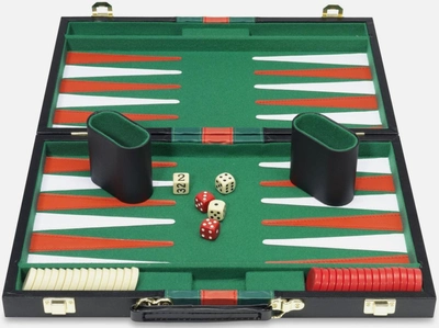 Backgammon GA Toys w czarnym etui z rączką 24 x 37 cm (5703653295155)