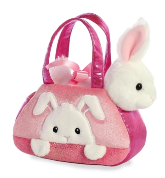 Pluszowa zabawka Aurora Fancy Pals królik w torbie 20 cm (5034566610156)