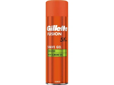 Гель для гоління GILLETTE 200мл Fusion Для чутливої шкіри для чоловіків