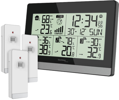 Термогигрометр Technoline WS7065 Black/Silver (WS7065)