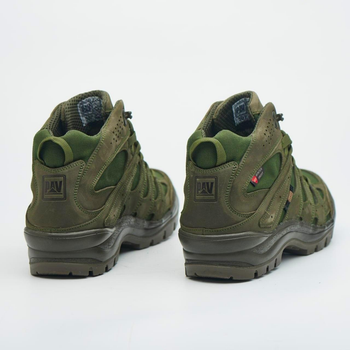Берцы демисезонные тактические ботинки PAV 507 хаки олива кожаные с мембраной Winterfrost 40